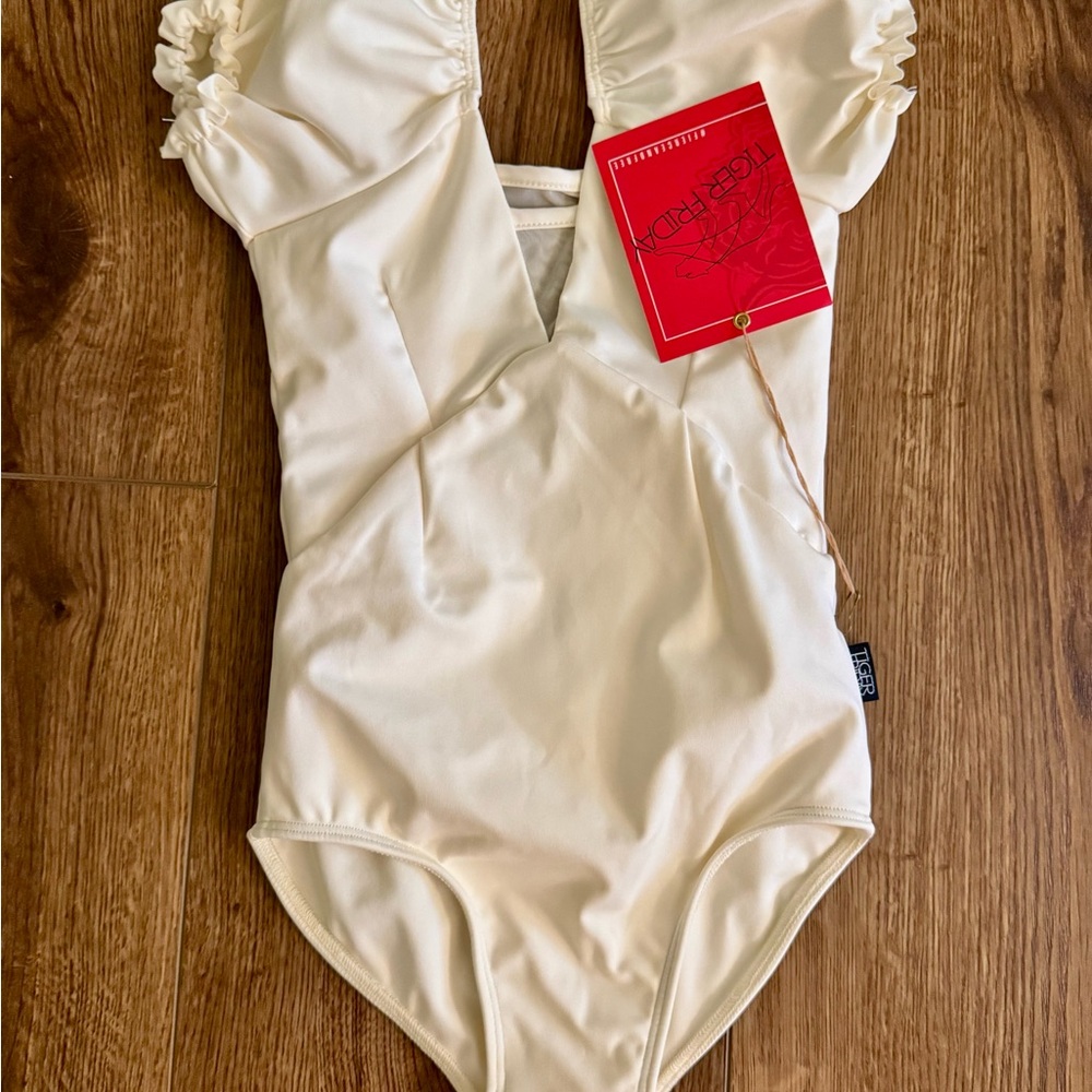 Tiger Friday ivory Damael leotard